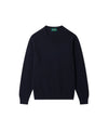 Maglia Uomo Lenzie Navy in pura lana, a girocollo 