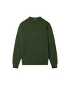 Maglia Uomo Lenzie Verde in pura lana, a girocollo 