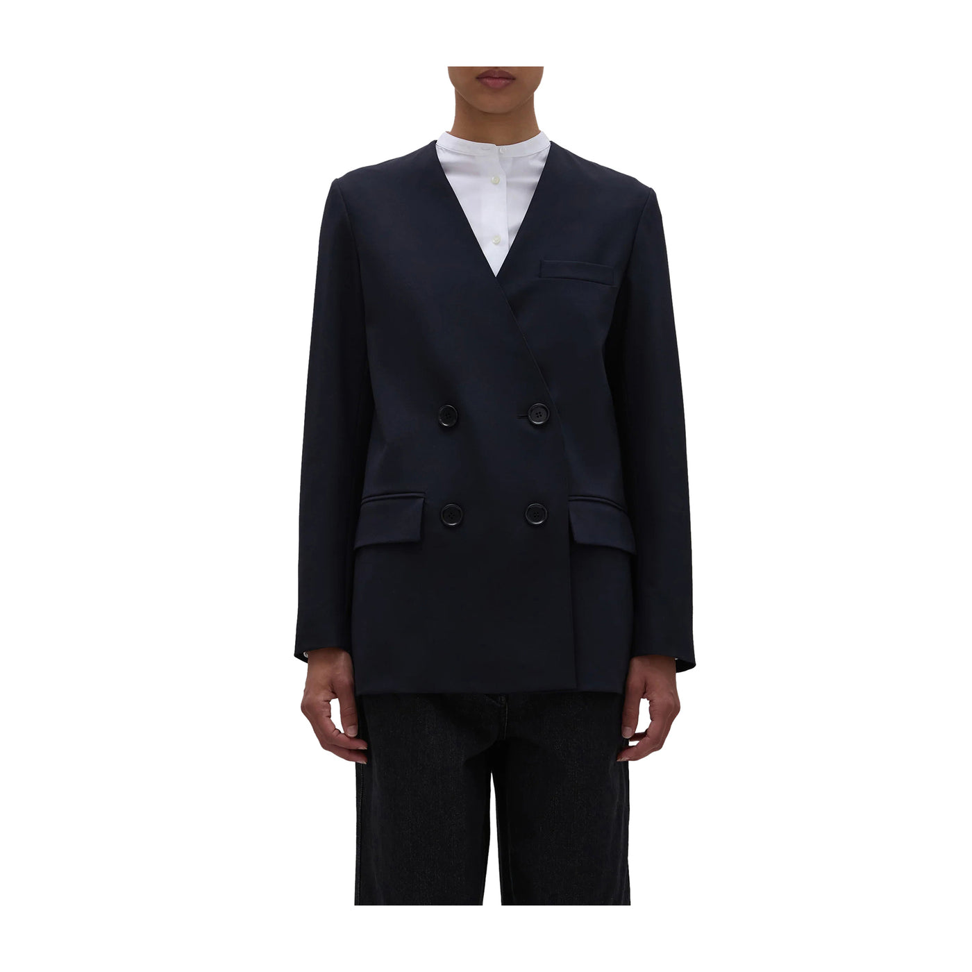 Blazer Donna in flanella, dalla vestibilità over