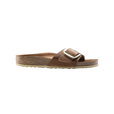 Ciabatta Donna modello Madrid Big Buckle in pelle oliata