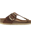 Ciabatta infradito Donna Big Buckle Marrone