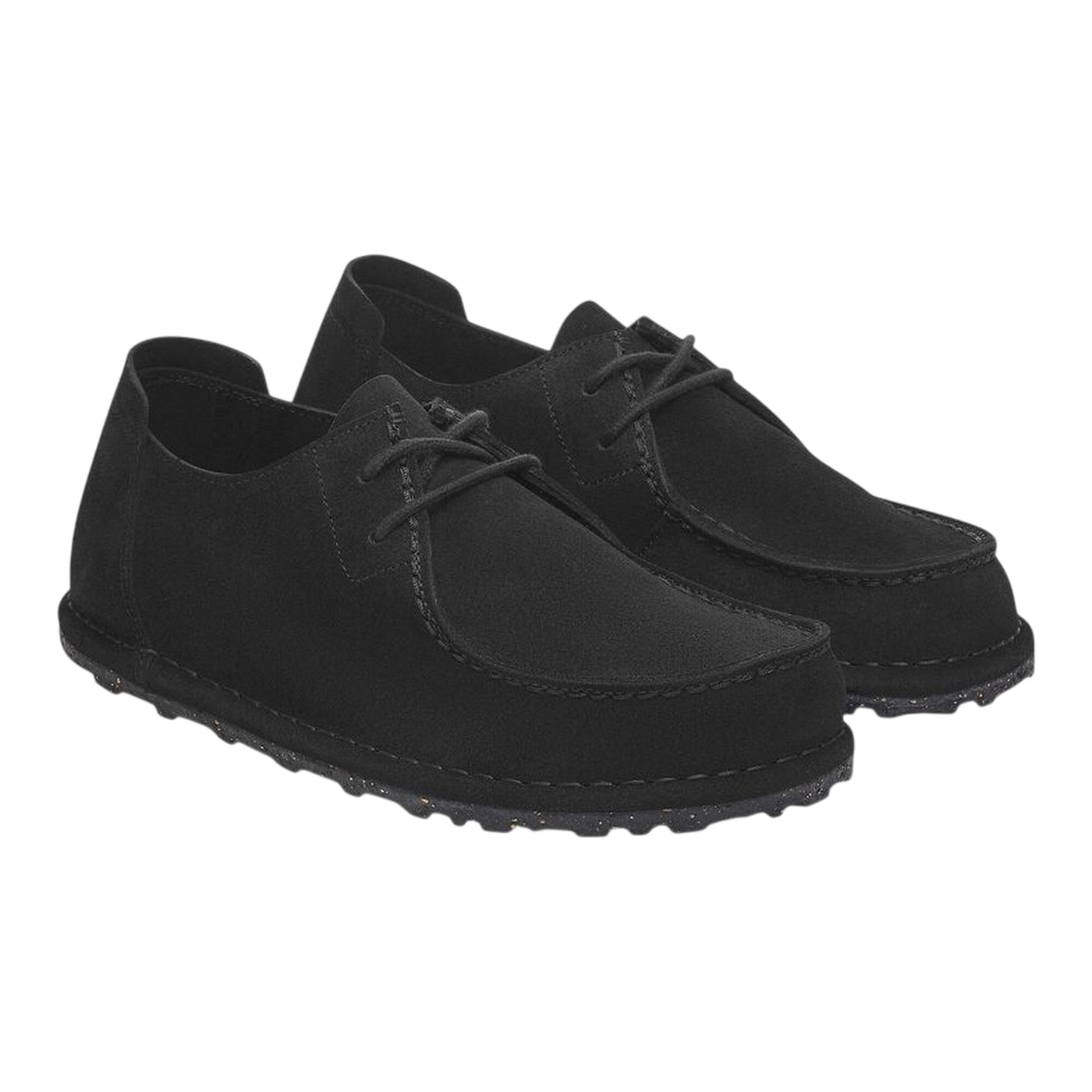 Scarpa Unisex stile mocassino in camoscio nero
