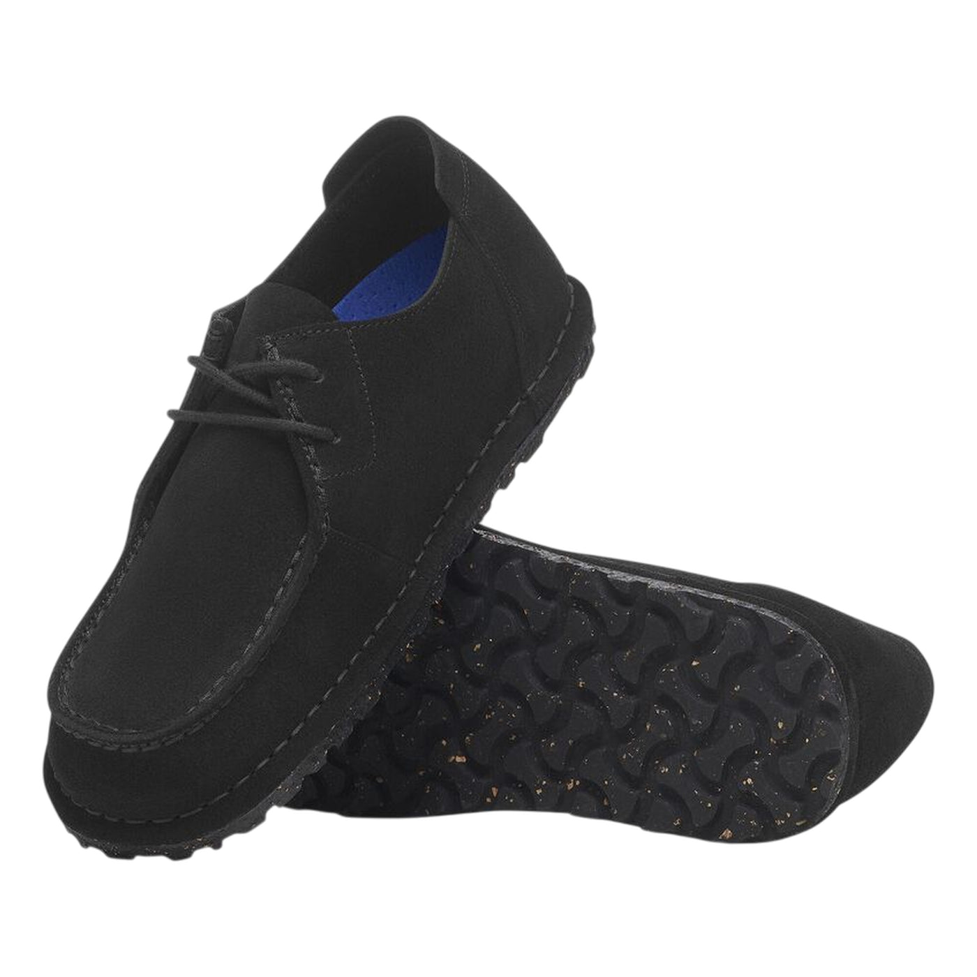 Scarpa Unisex stile mocassino in camoscio nero