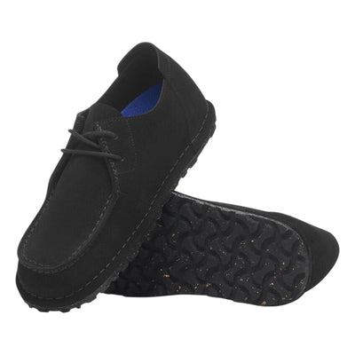 Scarpa Unisex stile mocassino in camoscio nero