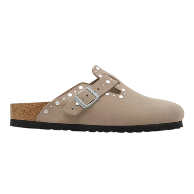 Ciabatte Unisex Boston Beige con rivetti