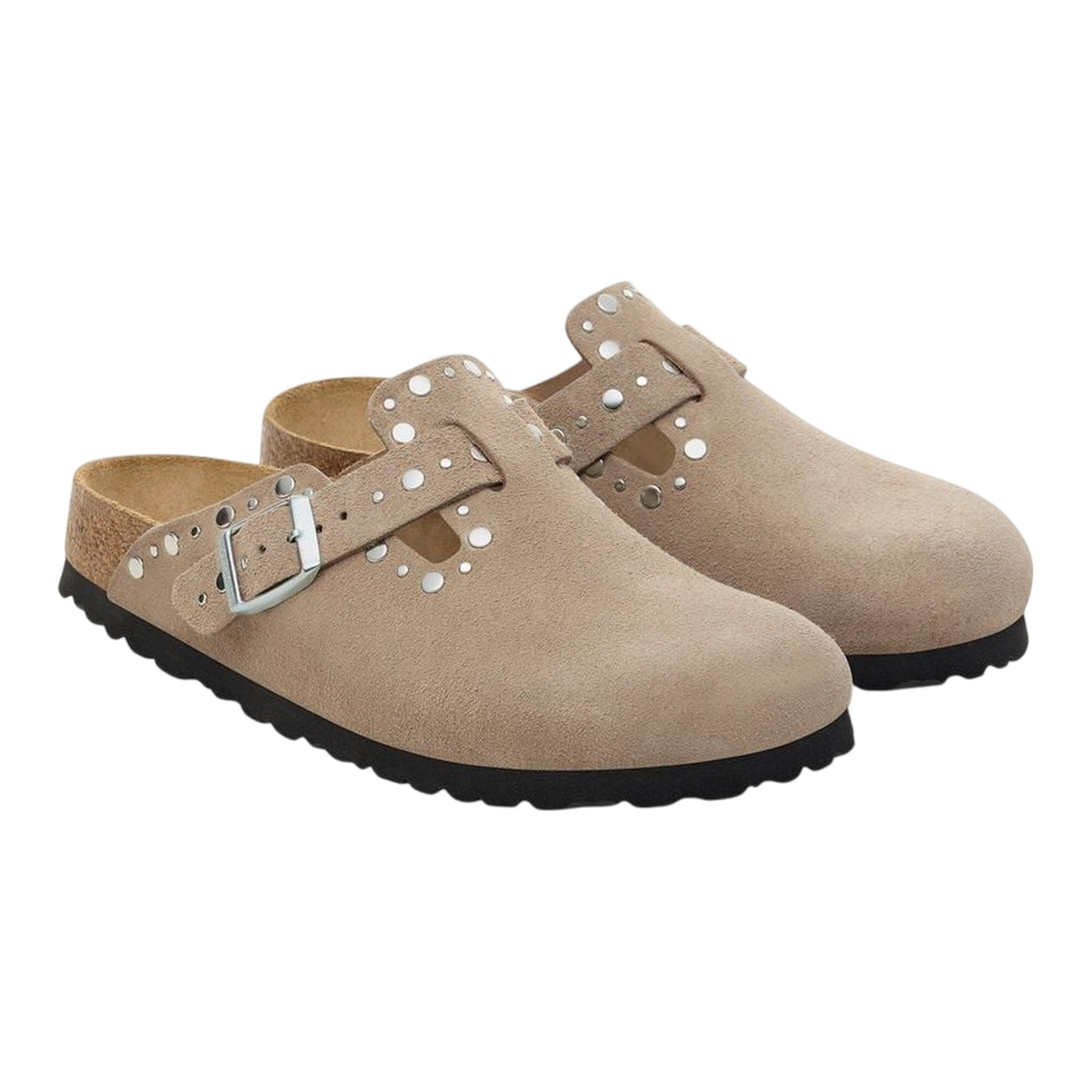 Ciabatte Unisex Boston Beige con rivetti