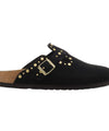 Ciabatte Unisex Boston Nero con rivetti