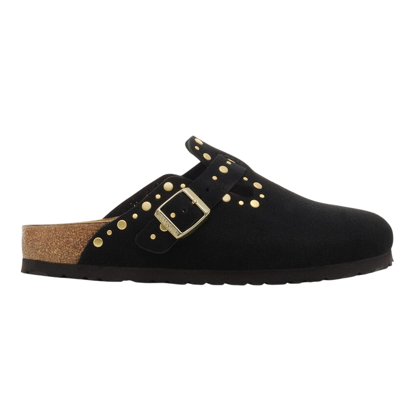 Ciabatte Unisex Boston Nero con rivetti
