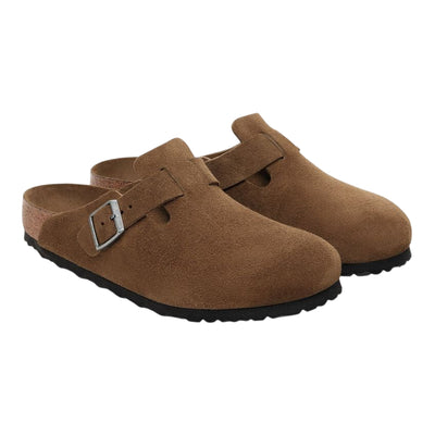 Ciabatte Unisex Boston scamosciate Marrone