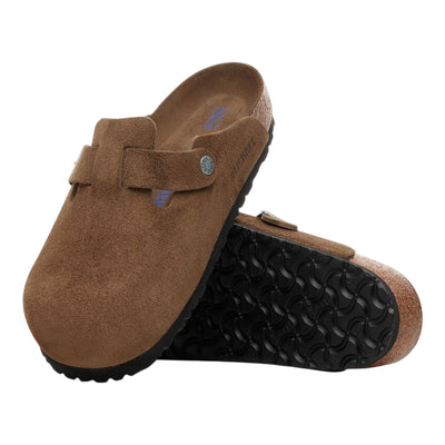 Ciabatte Unisex Boston scamosciate Marrone