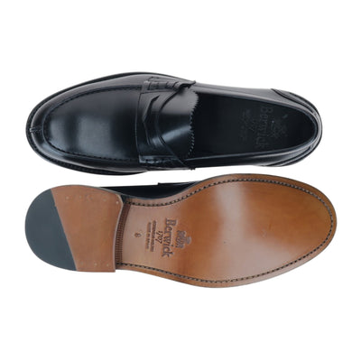 Mocassini Uomo in pelle nera  suola