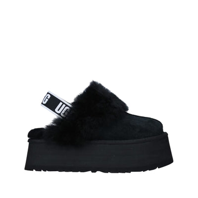 Sabot Donna con elastico logato sul retro Nero