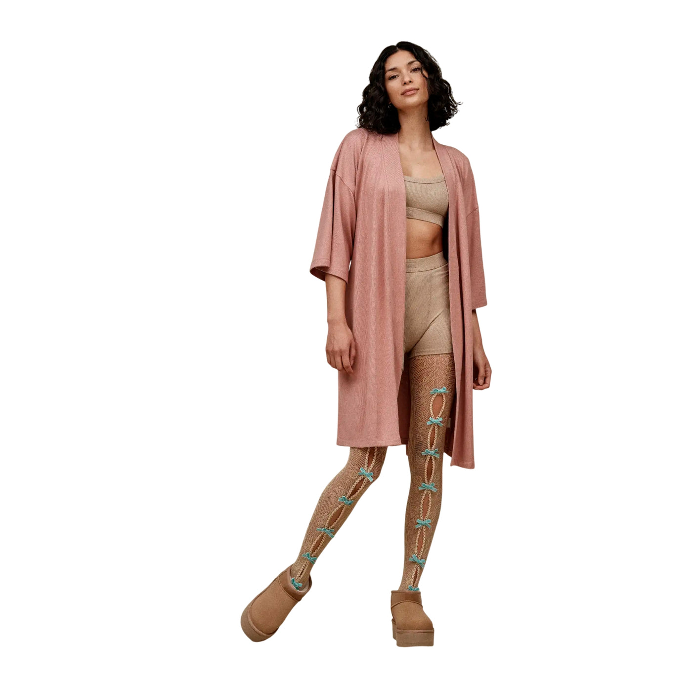 Stivaletto Donna Classic Ultra Mini Cuoio, con suola platform