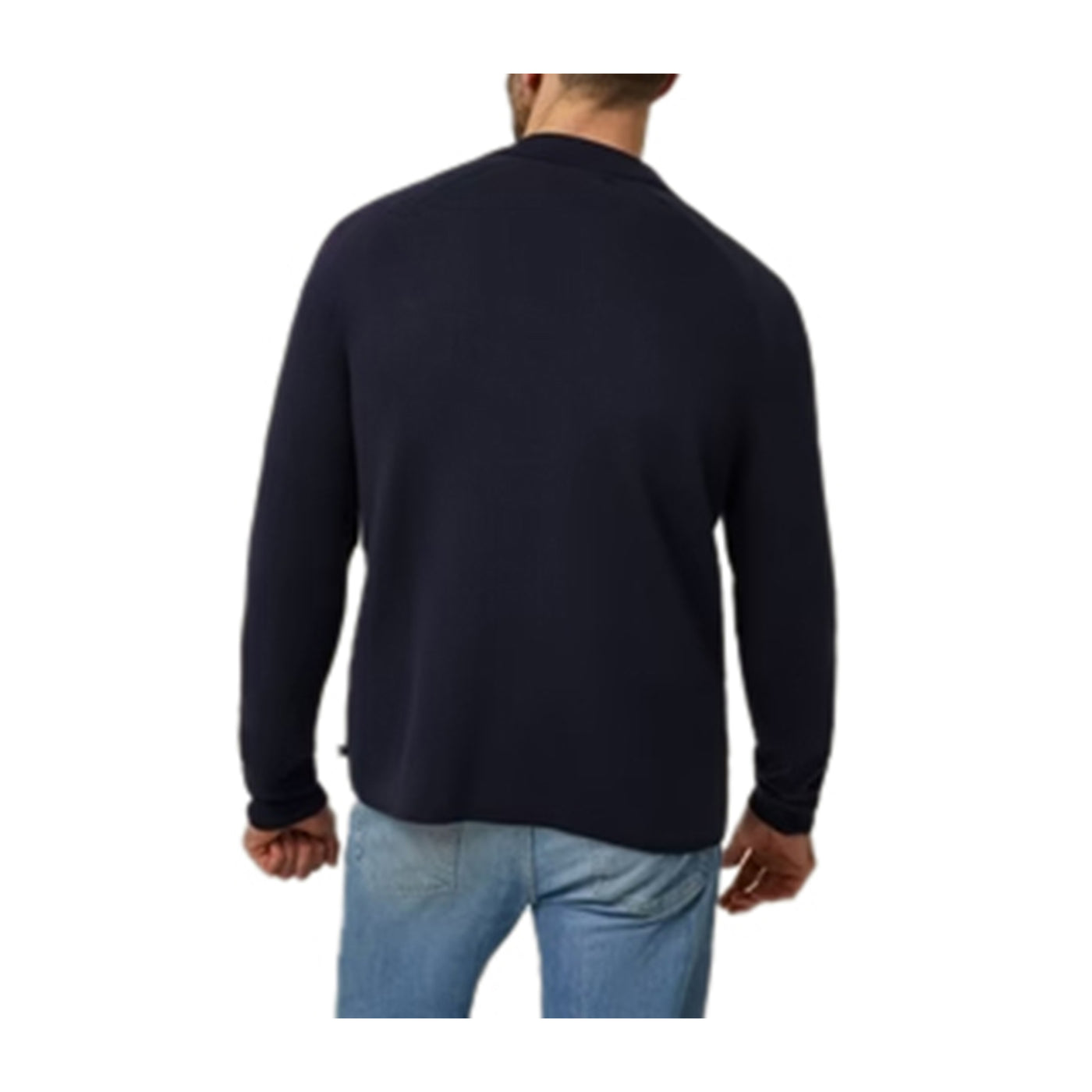 Men's cardigan with patch pockets