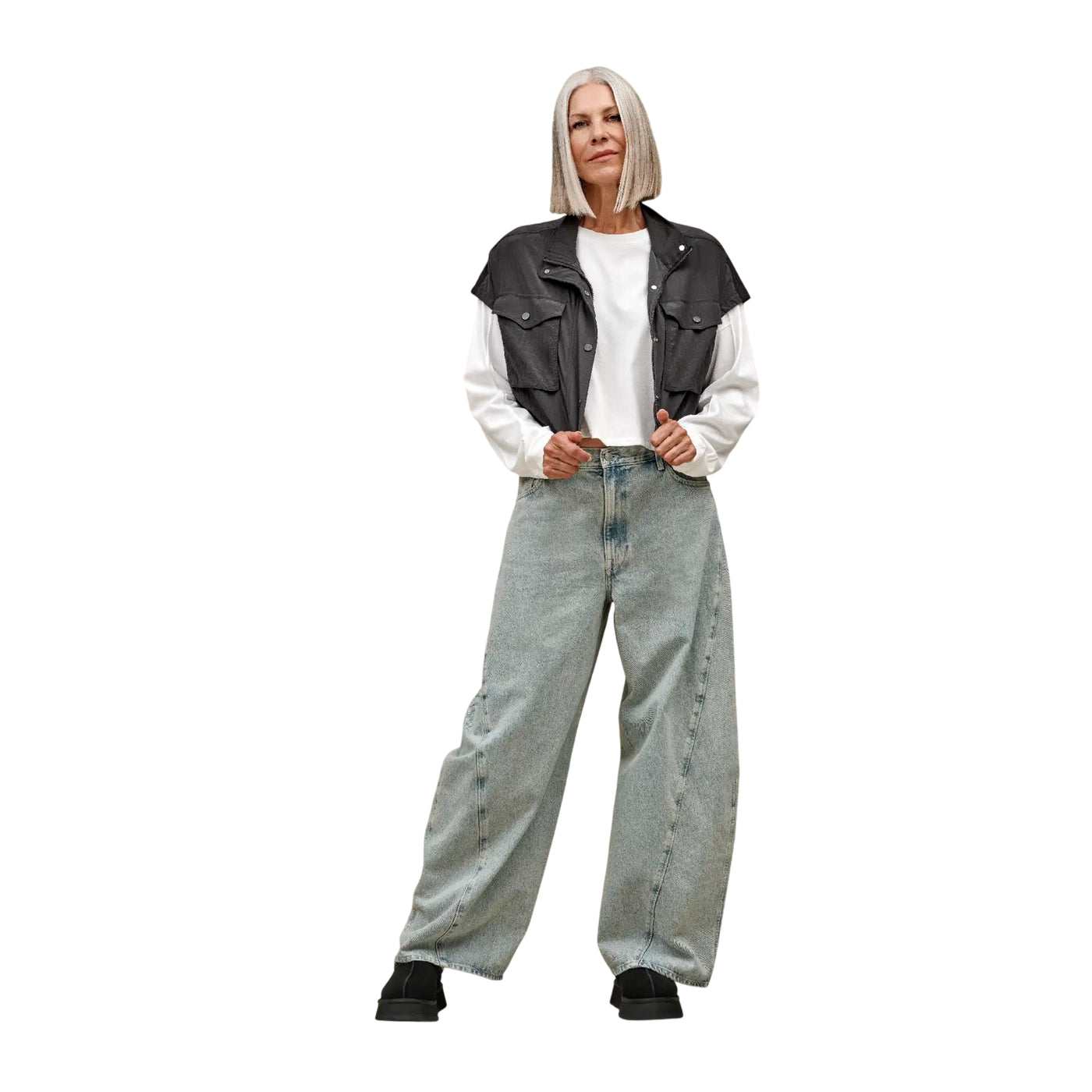 Sabot Donna Tazz II Nero, con fodera in montone