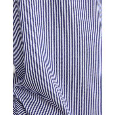 Camicia Uomo con motivo a righe, colletto semirigido e polsini arrotondati 