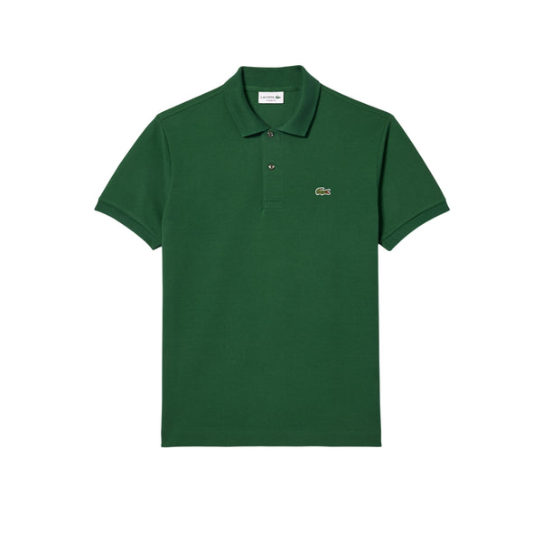 Polo verde tinta unita da Uomo