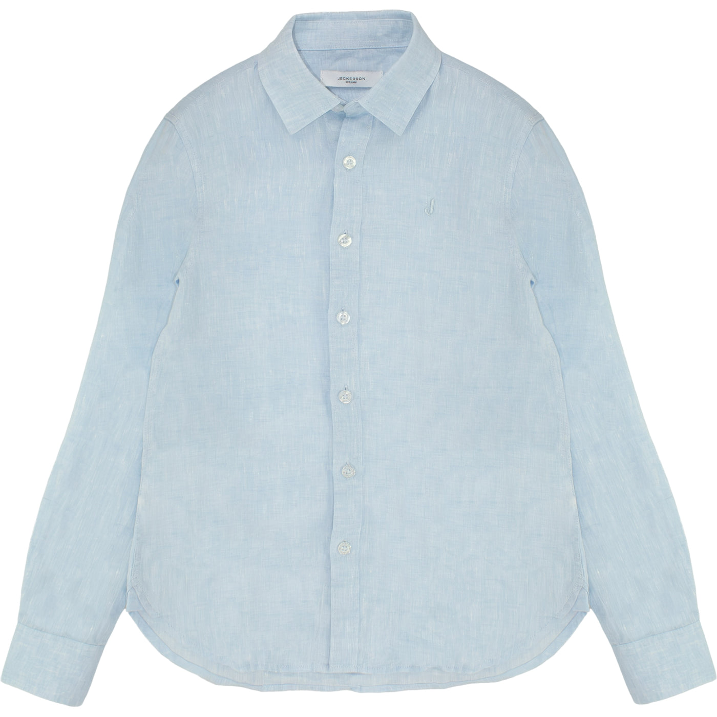 Camicia da Bambino in lino celeste