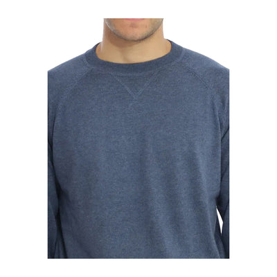 Dettaglio ravvicinato Maglia in misto lana merino Denim