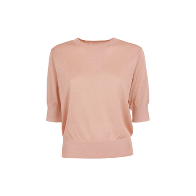 Maglia da Donna in lurex rosa