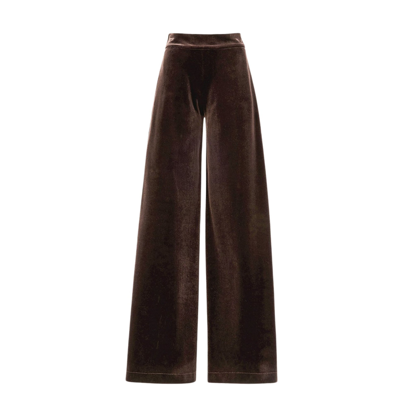Pantalone largo in velluto Wenge