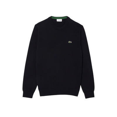 Pullover girocollo monocromatico in cotone