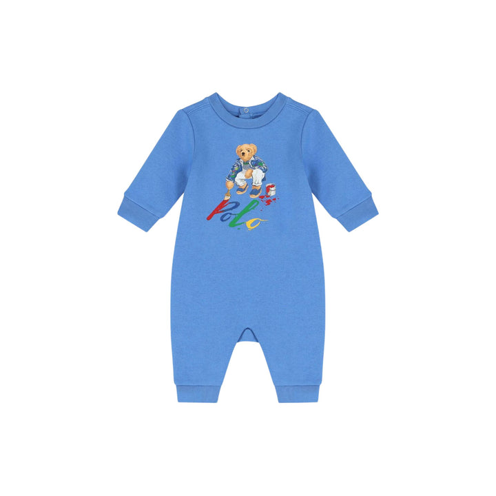 Polo Ralph Costume Ralph Lauren Neonato Light Blue Bear Print Baby