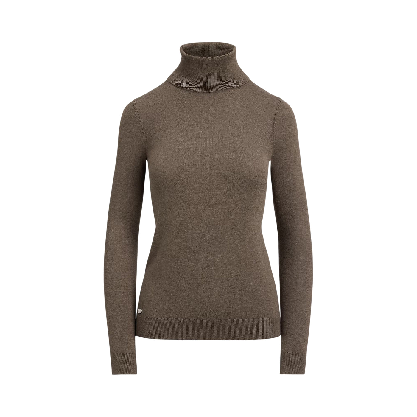 Maglia dolcevita Donna in misto seta Marrone