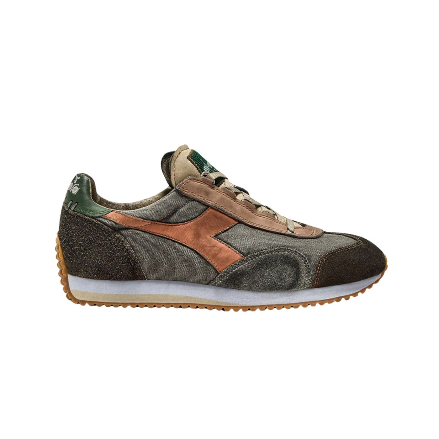 Sneakers Uomo stone washed con logo laterale