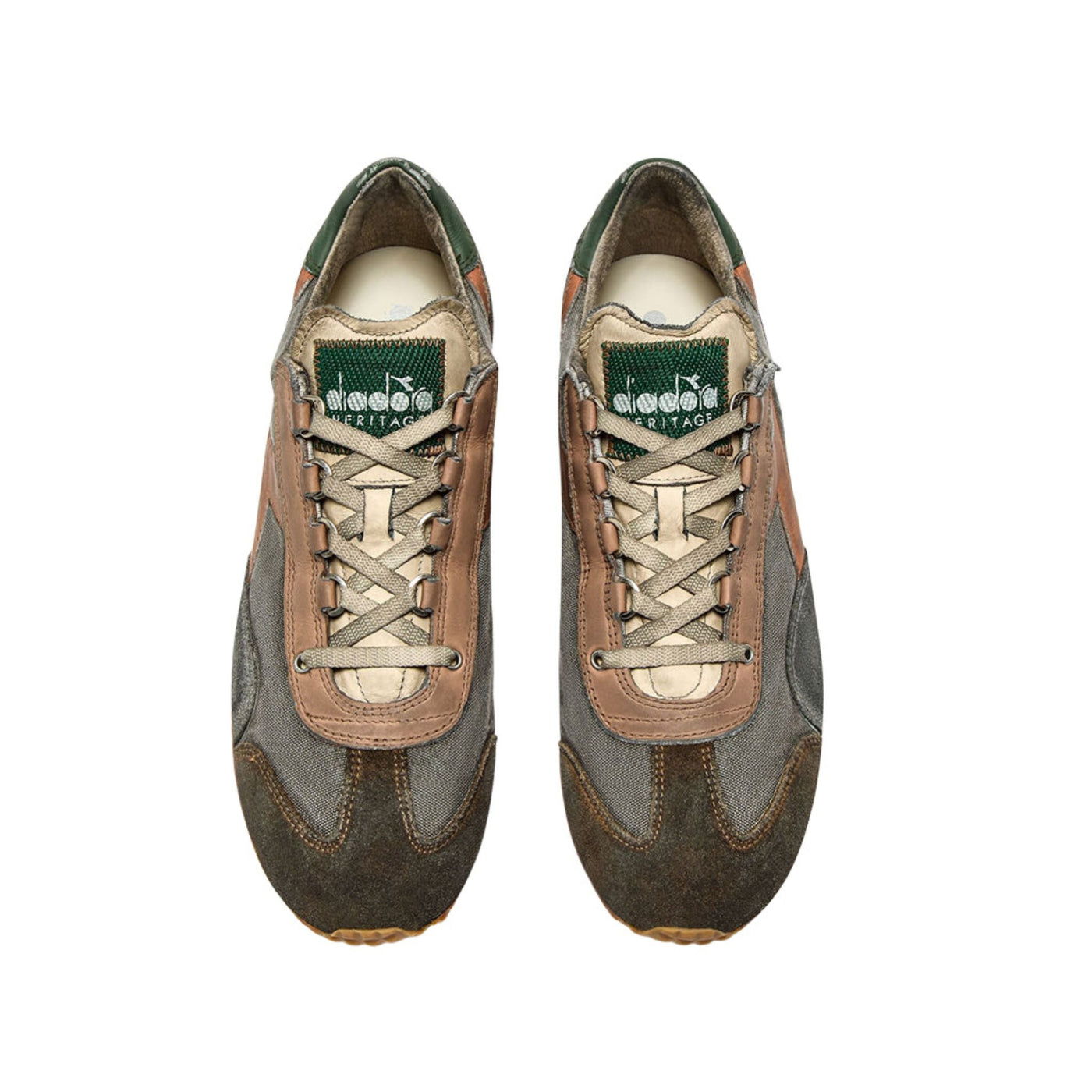 Sneakers Uomo stone washed con logo laterale