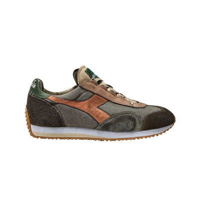 Sneakers Uomo stone washed con logo laterale