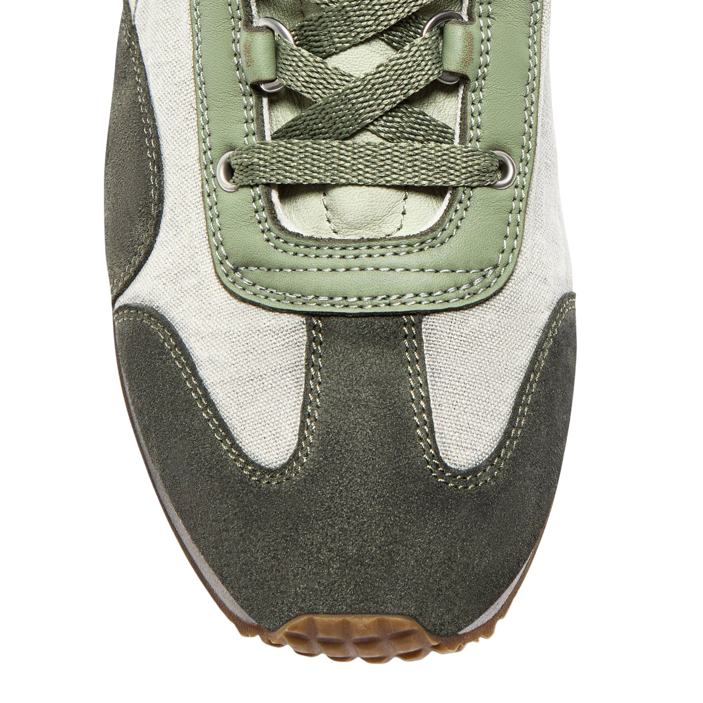 Sneakers Unisex Heritage low-profile Verde dettaglio punta