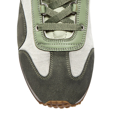 Sneakers Unisex Heritage low-profile Verde dettaglio punta