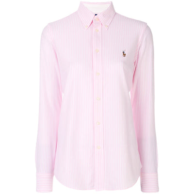 Camicia Donna in cotone a righe rosa