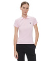 POLO RALPH LAUREN Polo Donna Slim Fit in Cotone Rosa con Logo