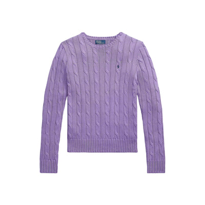 Maglia Donna in cotone a trecce Viola
