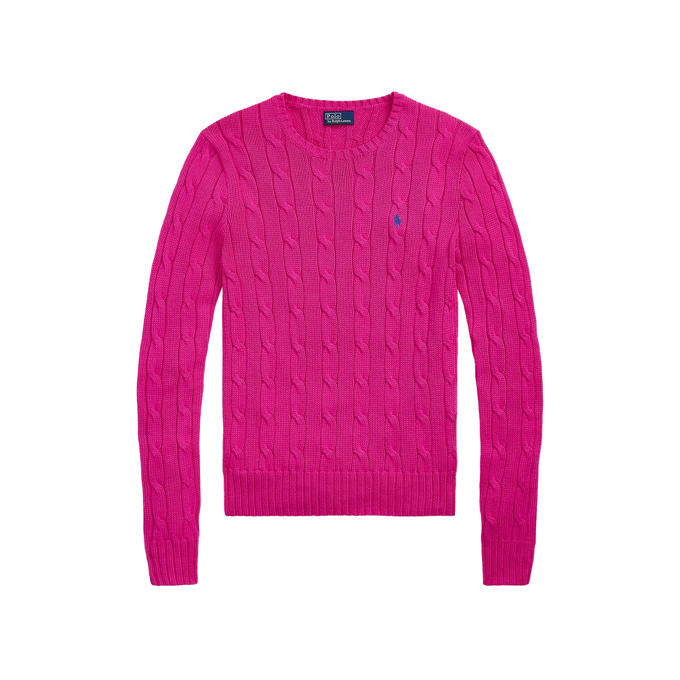 Maglia Donna in cotone a trecce Fucsia