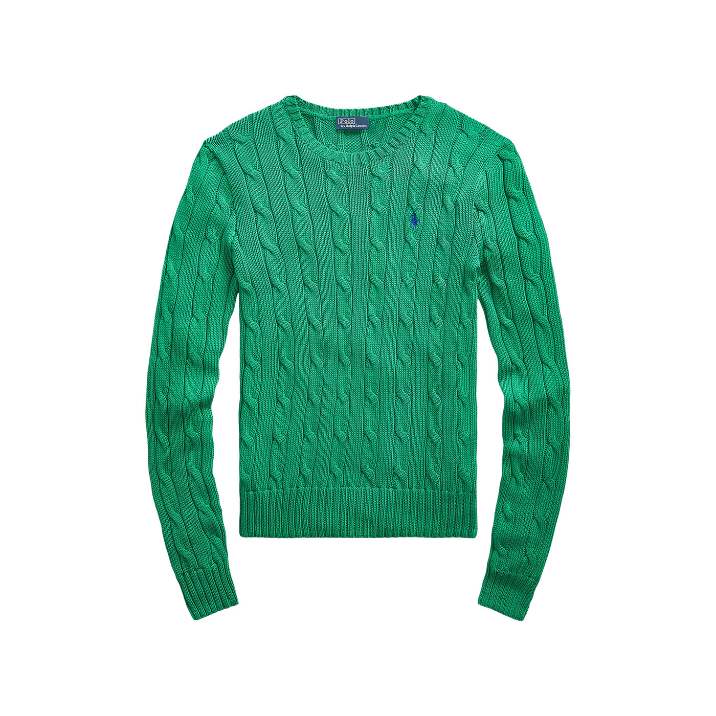 Maglia Donna in cotone a trecce Verde