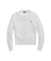 Cardigan Donna girocollo a trecce Bianco