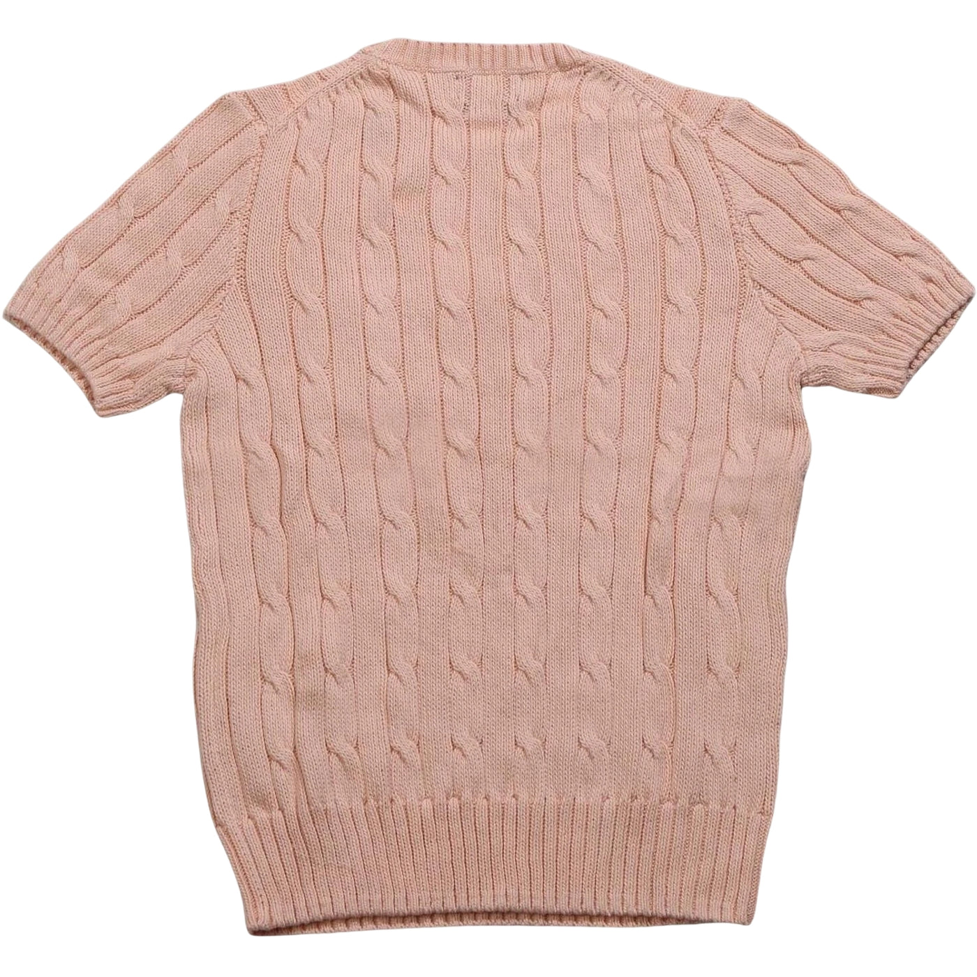 Maglia Donna a maniche corte a trecce Rosa retro
