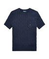 Maglia Donna a maniche corte a trecce Navy