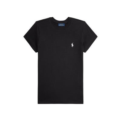 T-shirt Donna in jersey di cotone Nero