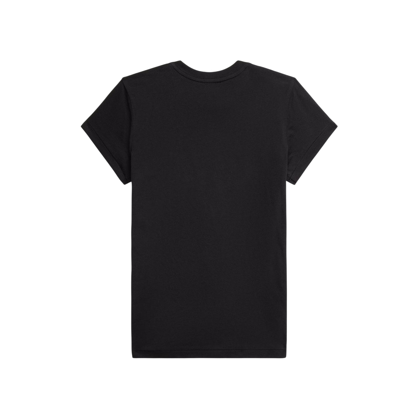T-shirt Donna in jersey di cotone Nero retro