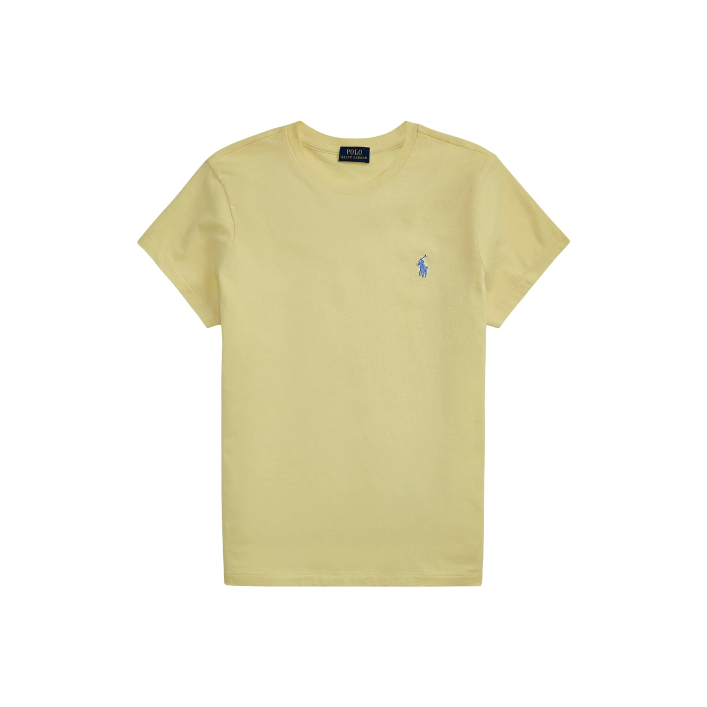 T-shirt Donna in cotone in tinta unita giallo
