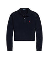 Polo Donna lana e cashmere Navy