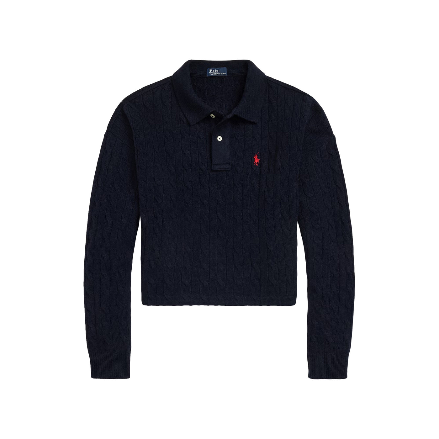 Polo Donna lana e cashmere Navy