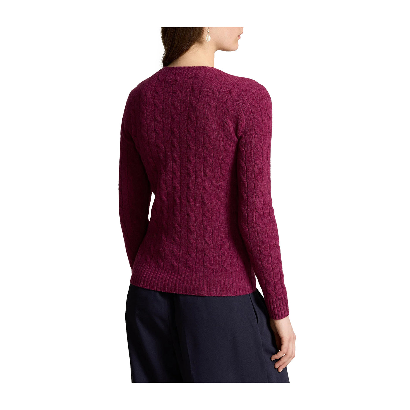 Maglia Donna a girocollo in cotone e cashmere