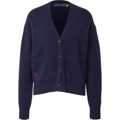 Cardigan Donna con tasche applicate Navy