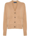 Cardigan Donna con tasche applicate Beige