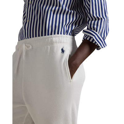Pantaloni sportivi Donna in felpa leggera bianco dettaglio logo e tasca